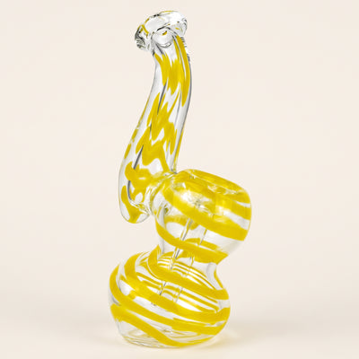 4" Twisted Cane Mini Bubbler, light background