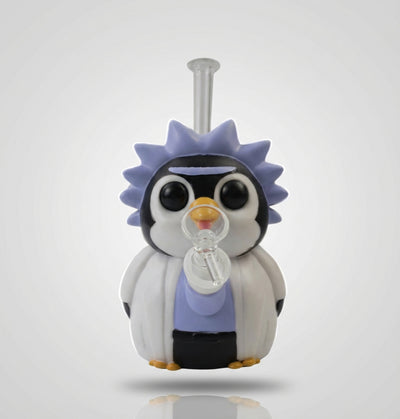 6.6" Penguin Mad Scientist Water Pipe | PVC