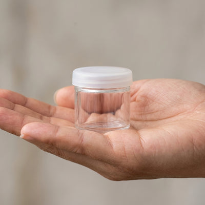 6ml Glass No-Neck Jar with Silicone lid - additional view