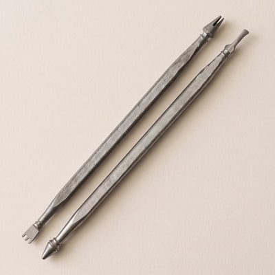 4.5″ Titanium Double Sided Rake Dab Tool, light background