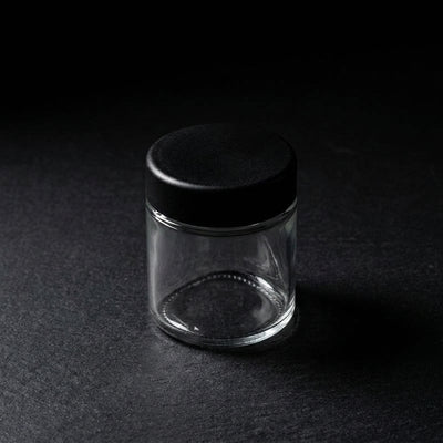 3oz Glass Jar with Black Child-Resistant Lid - additional view