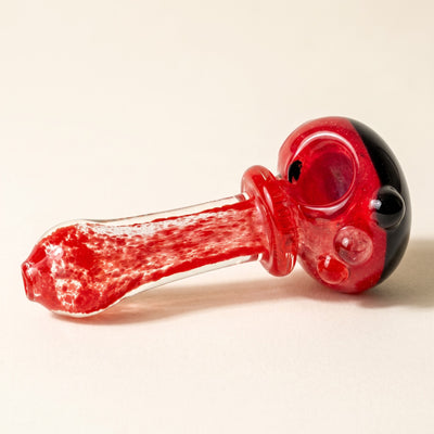 4" Frit Maria Two-Tone Encalmo Hand Pipe, light background