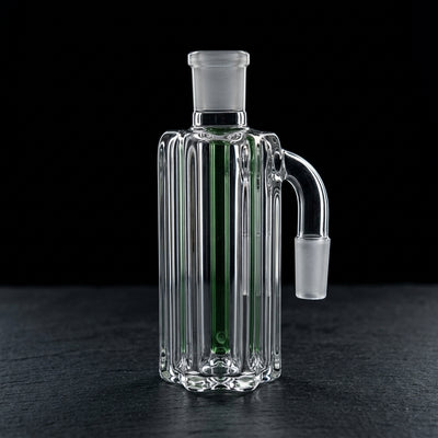 5″ 14 M 90° Encore Babyface Slit Ash Catcher on dark slate surface - Oil Slick Pad