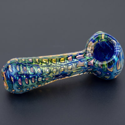 5.5" Cobalt & Fume Bubble Trap Hand Pipe