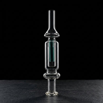 5.5" Color Perc Nectar Straw on dark slate surface - Oil Slick Pad