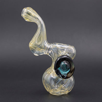 5.5" Element Silver Fume Sherlock Pipe w/ Marble Cab - Made in USA
