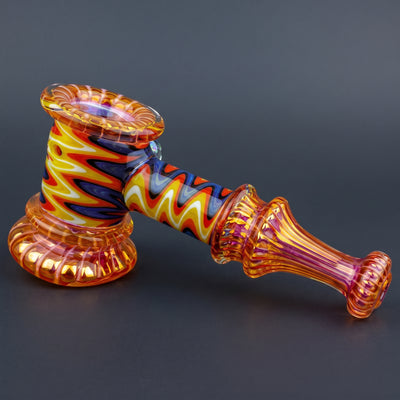 5.5" Fume Scallop Wigwag Bubbler