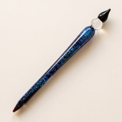 5.5" Glass Dichro Candle Dab Tool, light background