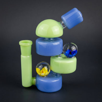 5.5" Two-Tone Stacked Puck Flower Implosion Rig