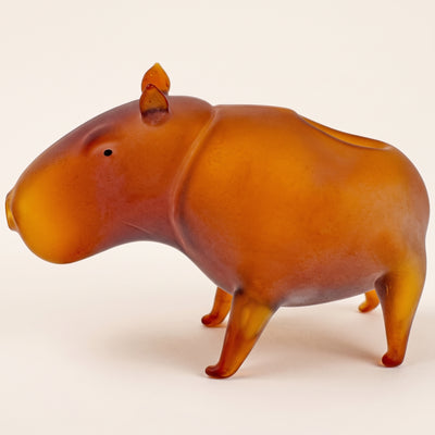 5″ Capybara Sculpted Hand Pipe, light background