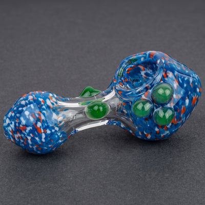 5" Frit & Clear Cone Hand Pipe