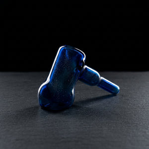 5″ Galaxy Fume Hammer Hand Pipe on dark slate surface - Oil Slick Pad