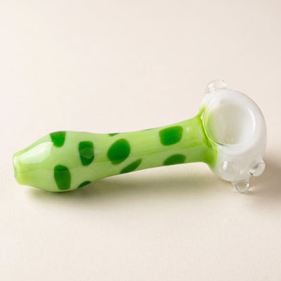 5" Giraffe Print Color-Head Hand Pipe, light background