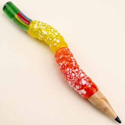 5" Gummy Worm Glass Pencil Dab Tool, light background