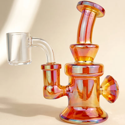 5" Iridescent Facet Diamond Rig, light background