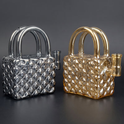5″ Iridescent Purse Rig in Gray Iridescent and Gold