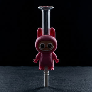 5" Labubu Nectar w/ Ceramic Tip on dark slate surface - Oil Slick Pad