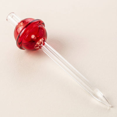 5″ Lollipop Glass DAB Tool Carb Cap Combo, light background