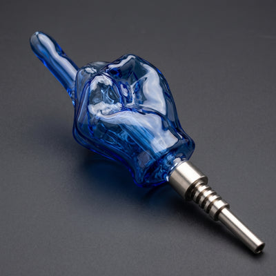 5″ Middle Finger Glass Nectar Straw