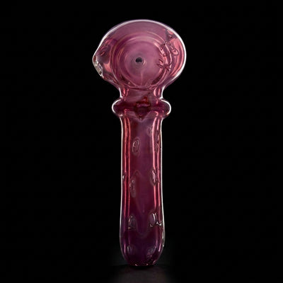 5" Pink Bubble Trap w/ Maria Neck Hand Pipe on dark slate surface - Oil Slick Pad