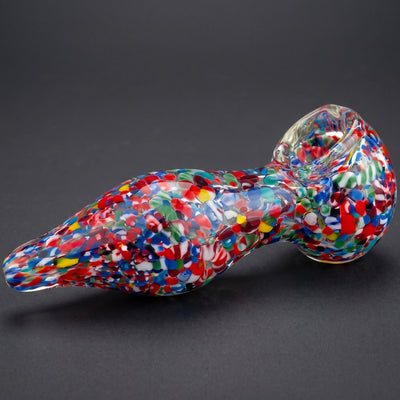 5" Rainbow Confetti Cone Frit Hand Pipe