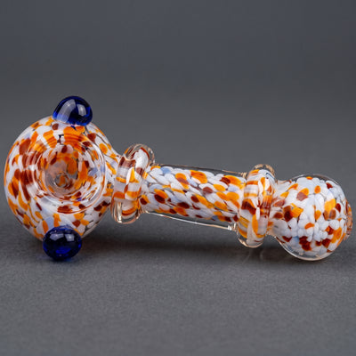 5" Rainbow Frit Maria Color Dot Hand Pipe