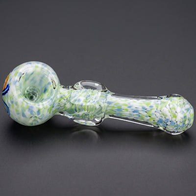 5" Rainbow Frit Square Body Hand Pipe