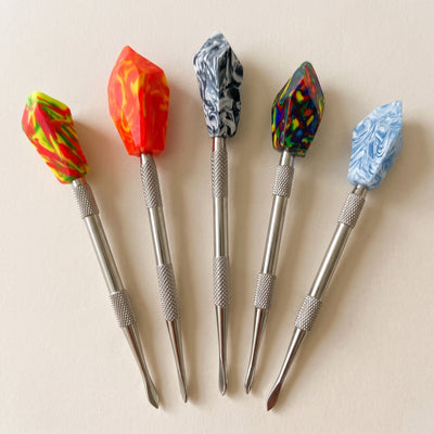5" Small Crystal Dab Tool - Made in USA, light background