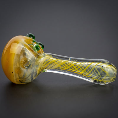 5" Solid Color Head Fume Swirl Hand Pipe