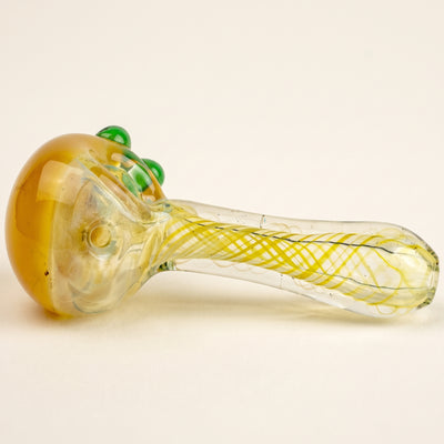 5" Solid Color Head Fume Swirl Hand Pipe, light background