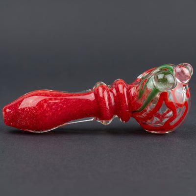5" Squiggle Head Frit Body Hand Pipe