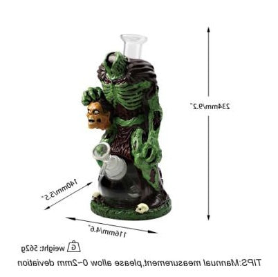 9.2" Headless Knight Water Pipe | Glass + PVC