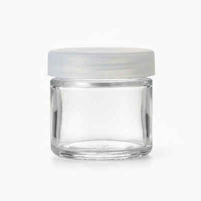 6ml Glass No-Neck Jar with Silicone lid