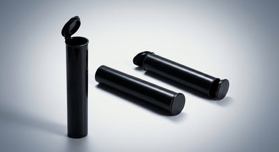 Child-Resistant Opaque Tubes with Hinged Lid – 116mm Capacity, Fits 109mm Cones, 1.3g Size – Airtight & Discreet Storage – 100 Pack