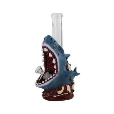 10.6" Zombie Shark Water Pipe | Glass + PVC