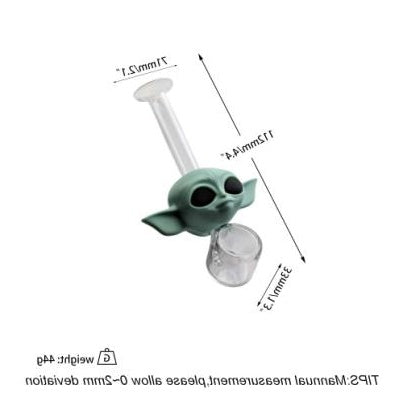 Wise Master Glass Hand Pipe | Glass + Silicone
