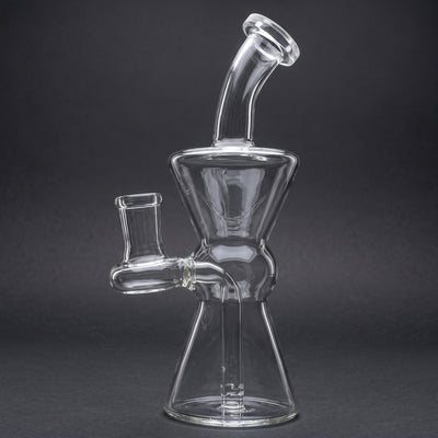 6.5" Clear Hourglass Orb Fixie Rig
