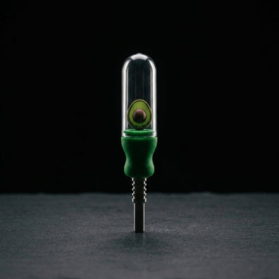 6.5'' Plastic nectar collector (steel nail) on dark slate surface - Oil Slick Pad