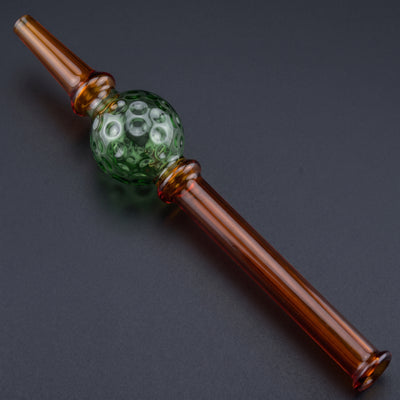 6.5" Two-Tone Golf Ball Nectar Straw