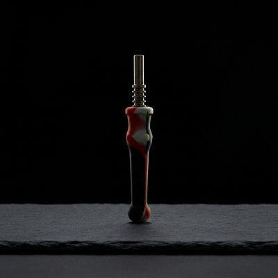 6.6'' nectar collector on dark slate surface - Oil Slick Pad