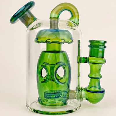 6" Color Fume Top Drain Recycler, light background