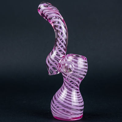 6" Color Line Swirl Bubbler