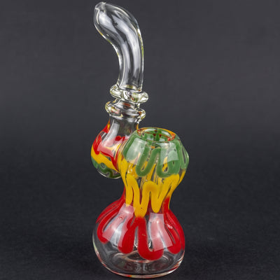 6" Double Maria Rasta Scribble Bubbler