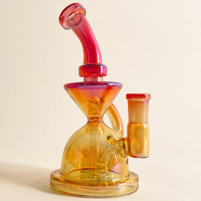 6" Iridescent Rainbow Recycler, light background