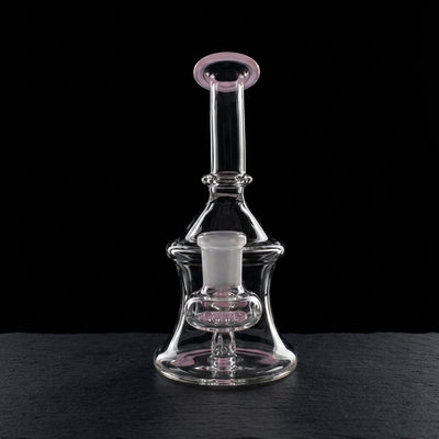 6″ Maria Neck Hourglass Rig on dark slate surface - Oil Slick Pad