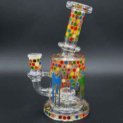6" Rainbow Bee Decal Rig