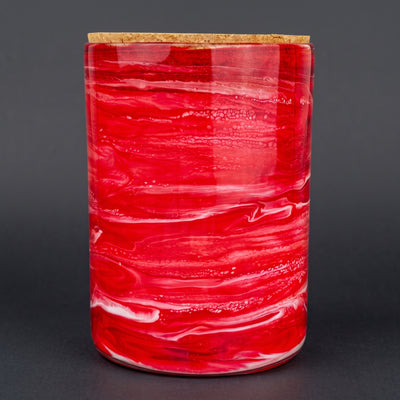 6" Resin Swirl Stash Jar with Cork Lid