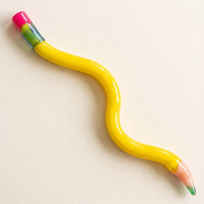 6" Wavy Glass Pencil Dab Tool, light background