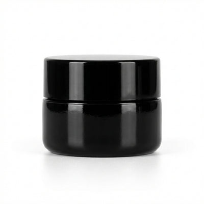 5ml UV Resistant Heavy Bottom Jar with Child Resistant Black Lids