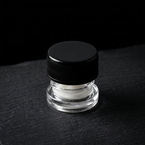 5ml Glass Jar- Heavy Bottom Child Resistant Jar with Black Lids - view 6